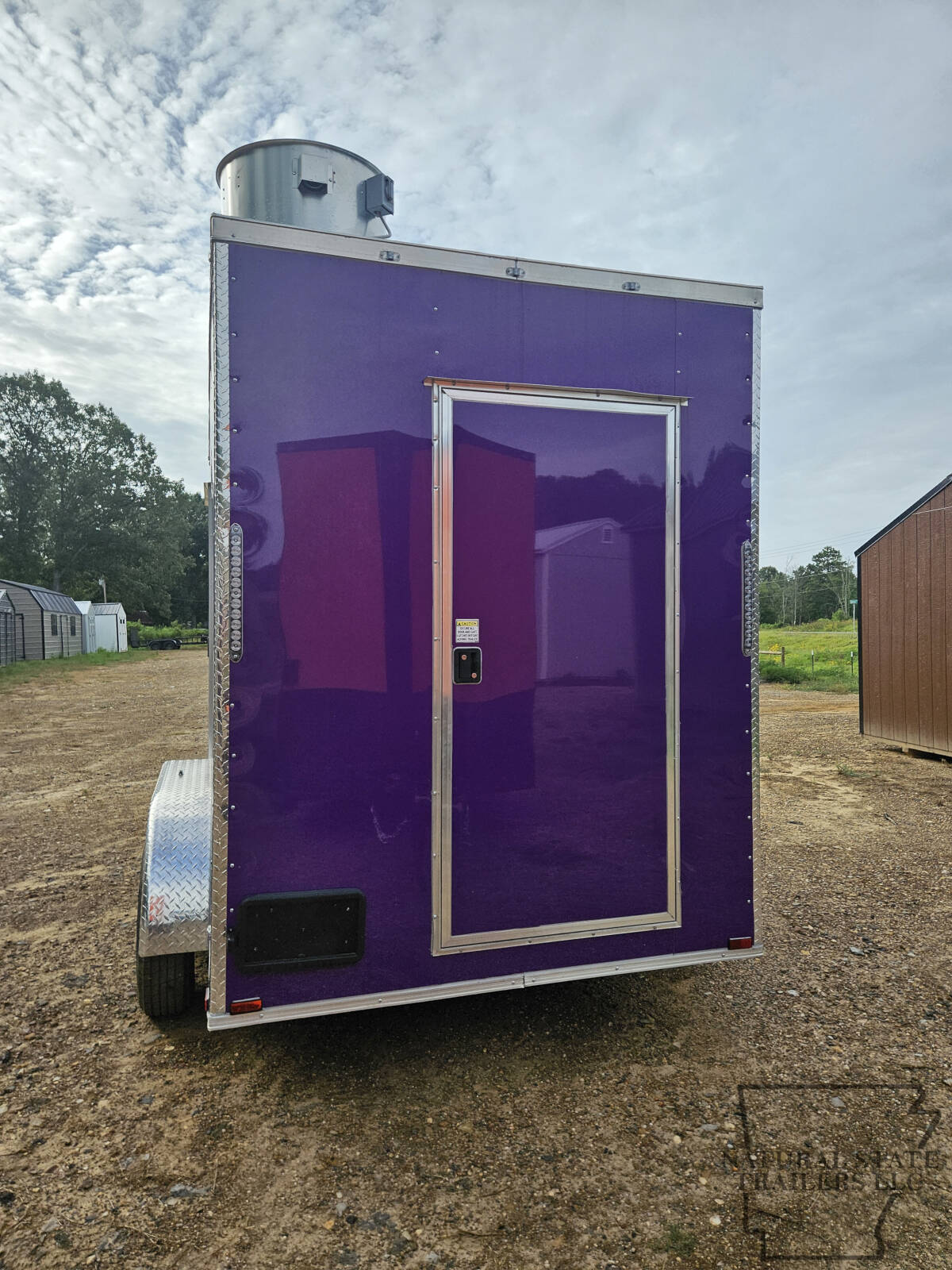 2026 Purple Quality Cargo 6X12TA with Vent Hood