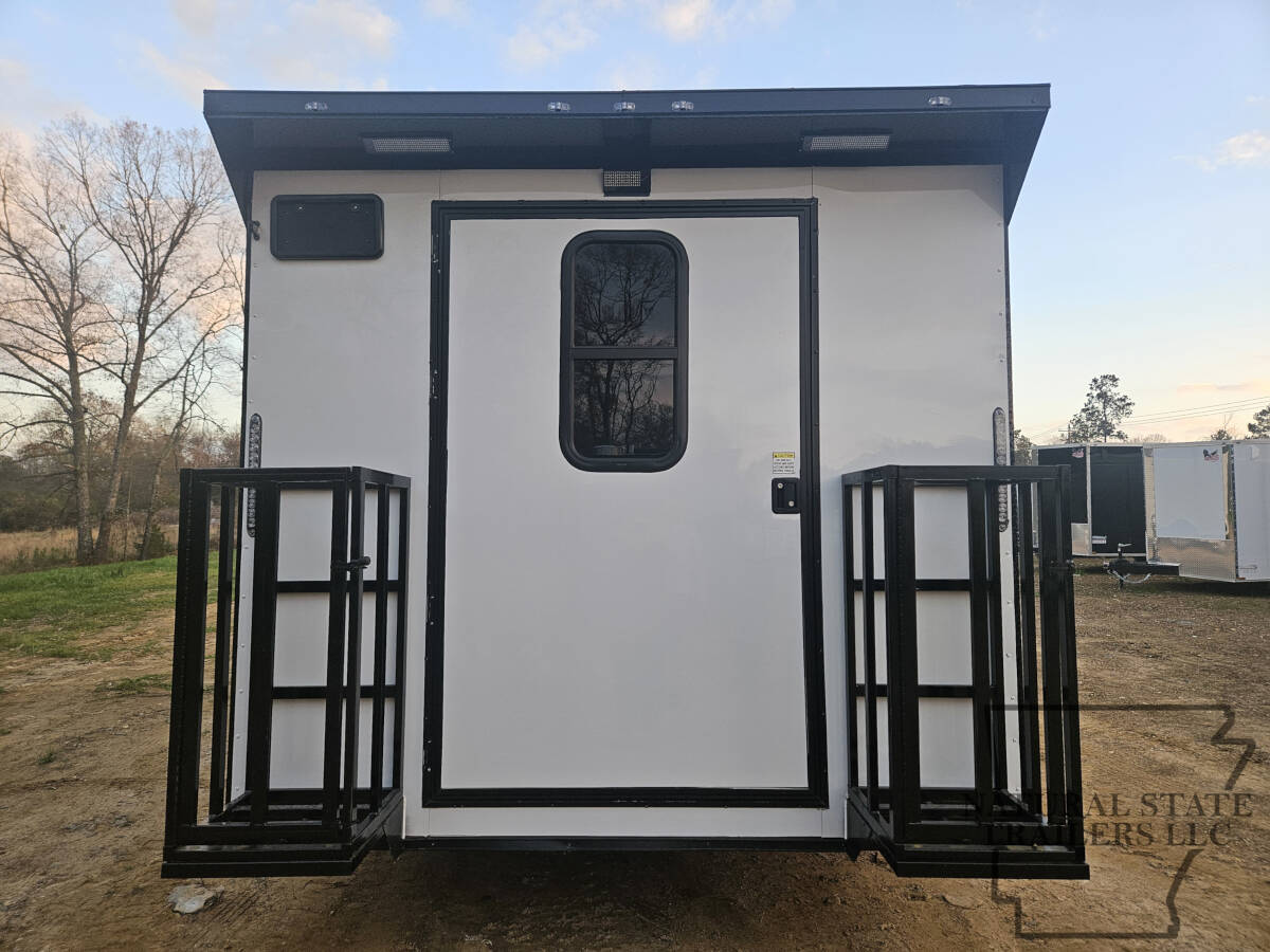 2026 White Quality Cargo 8.5X20TA BOP Concession Trailer