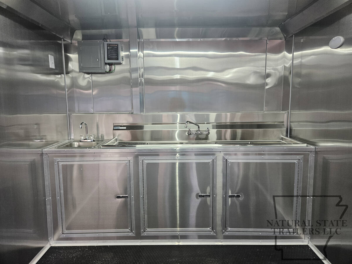 2026 White Quality Cargo 8.5X20TA BOP Concession Trailer