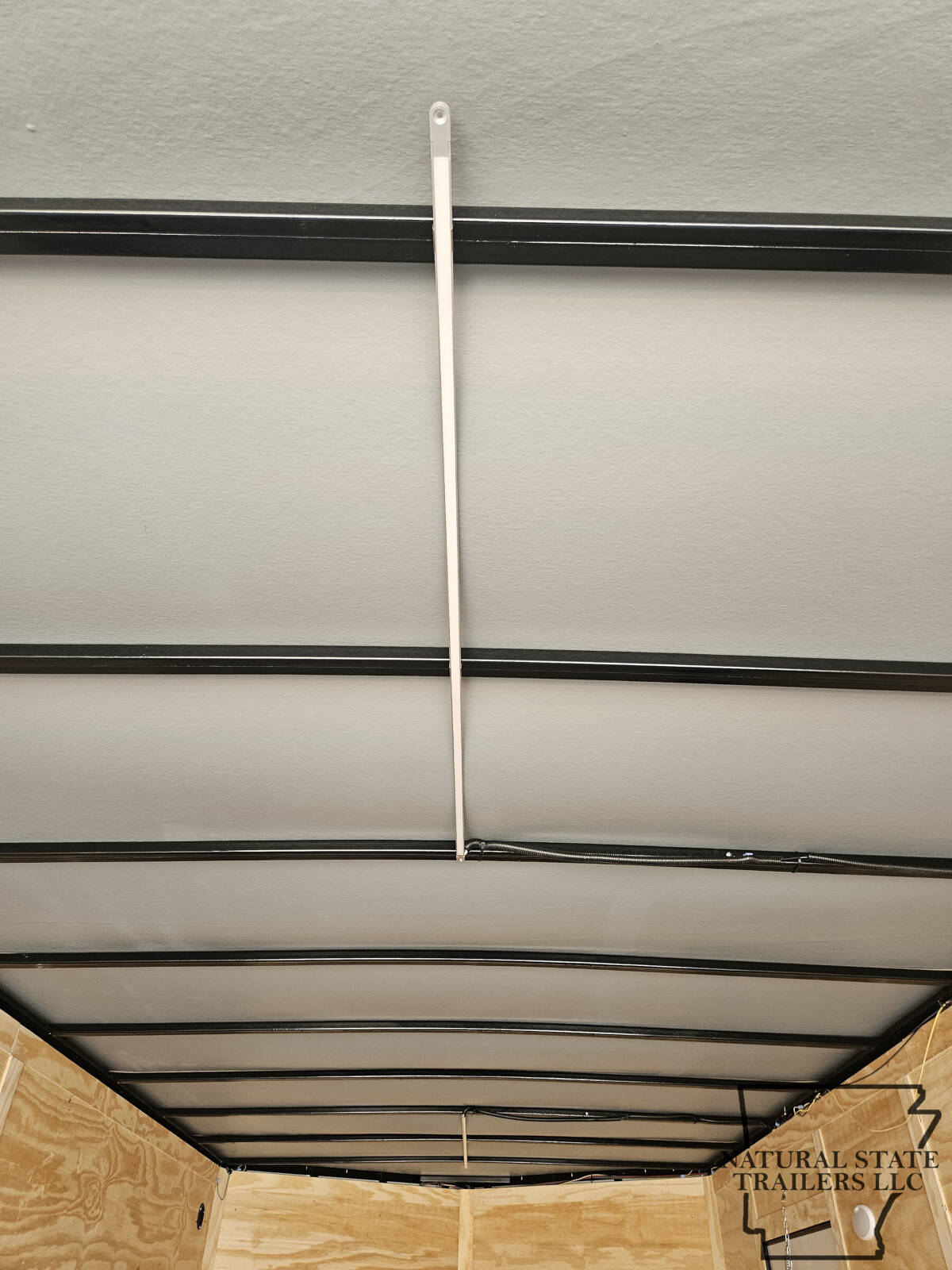 2026 Black Quality Cargo 8.5X20TA BOP Rear Wing, Lights, and Extra D-Rings